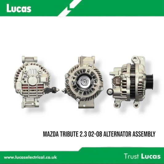 GENUINE LUCAS ALTERNATOR ASSEMBLY FOR MAZDA TRIBUTE 2.3 02-08 90A 12V 6 Groove Square Socket