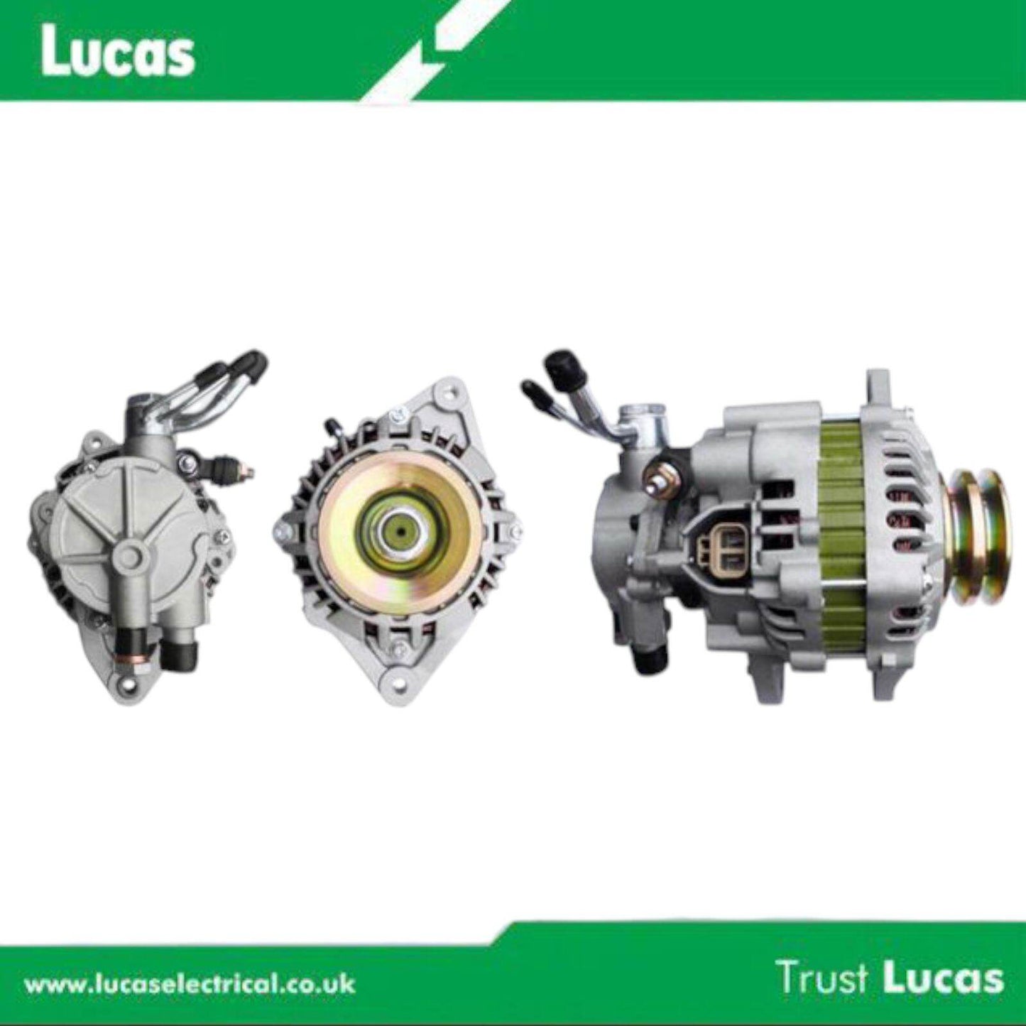 Genuine Lucas Alternator Hyundai Porter / 01-06 / 75A 12V 2V S/2Pins H100 D4BH (W/VACUUM PULLEY)