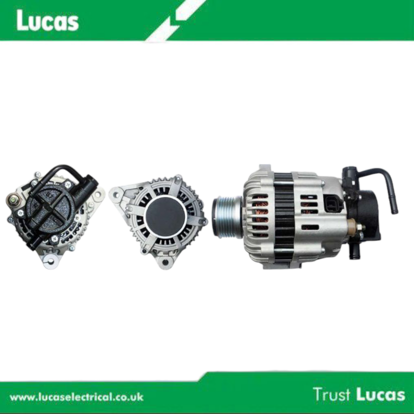 Genuine Lucas Alternator Hyundai Accent /1.5 / DSL / 05-15 / 120A 12V 5PK S/2Pins Accent 1.5 1.6 D4FA Diesel (W/CLUTCH PULLEY)